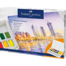 Peinture Aquarelle – 12 Demi-Godets – Faber-Castell Creative Studio