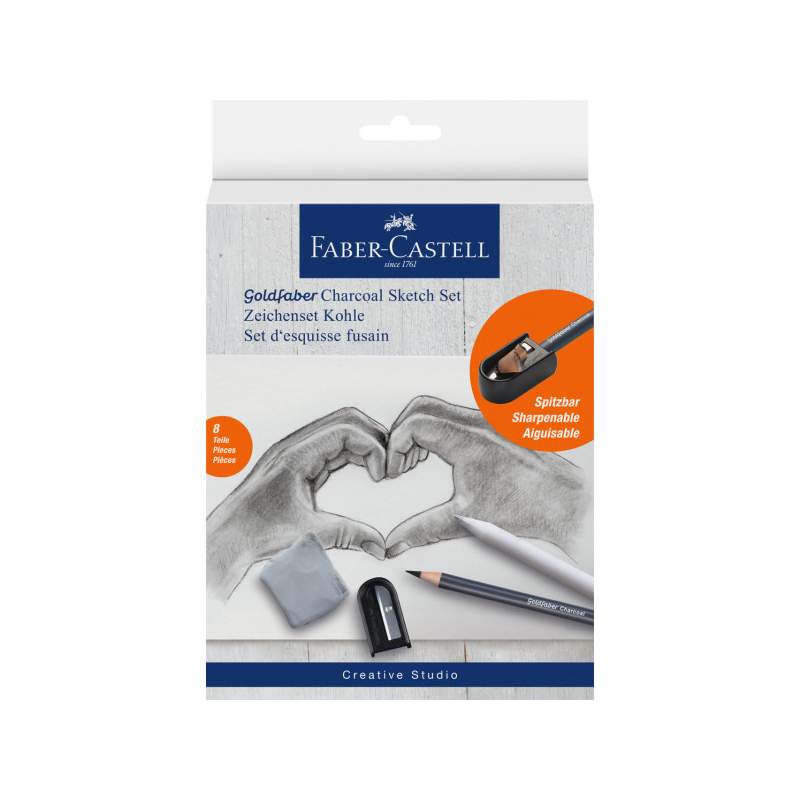 RAYART - Set d’Esquisse Fusain – Faber-Castell Goldfaber - Tunisie Meilleur Prix (Beaux-Arts, Graphique, Peinture, Acrylique, Hu