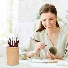 RAYART - Ensemble d’Outils de Poterie 6 Pièces – Sculpture Argile & Céramique – Manche en Bois - Tunisie Meilleur Prix (Beaux-Ar