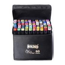 Trousse de 60 Feutres Marqueurs Double Pointe – Kalino