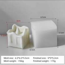 RAYART - 🕯️ Moule en Silicone Pilier Géométrique – Bougies, Jesmonite & Résine - Tunisie Meilleur Prix (Beaux-Arts, Graphique, P