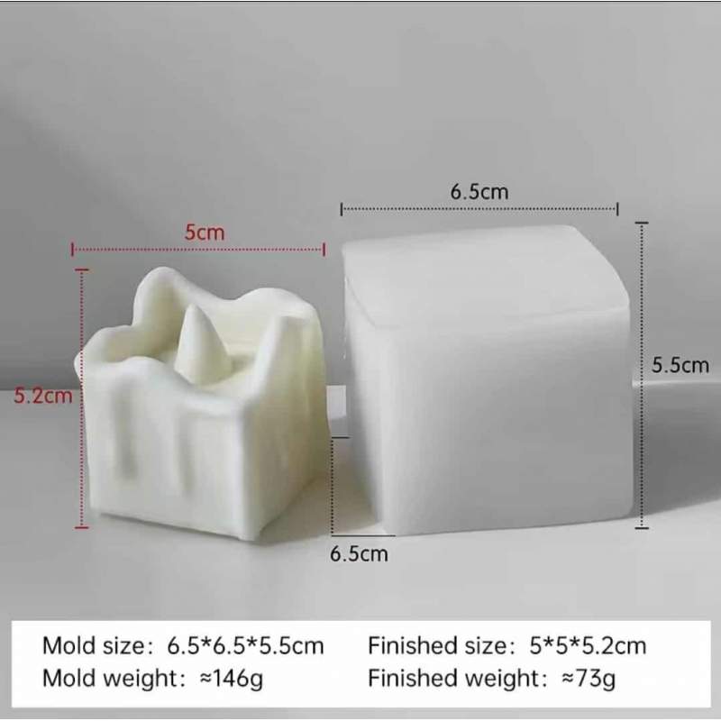 RAYART - 🕯️ Moule en Silicone Pilier Géométrique – Bougies, Jesmonite & Résine - Tunisie Meilleur Prix (Beaux-Arts, Graphique, P