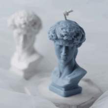 🗿 Moule en Silicone 3D Portrait de David – Bougie, Résine & Jesmonite