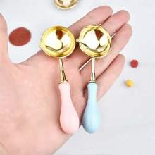 🔥 Cuillère à Cire avec Manche en Bois – Outil de Sceau & Laque Artisanale