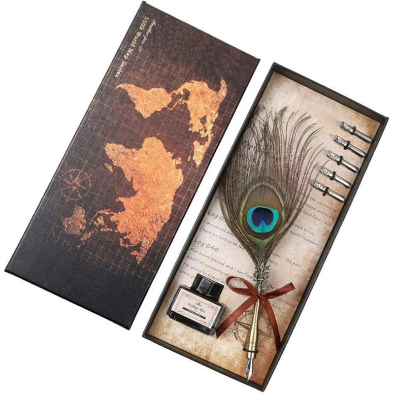 RAYART - ✒️ Coffret Stylo Plume de Calligraphie + Encre – Écriture & Art - Tunisie Meilleur Prix (Beaux-Arts, Graphique, Peintur