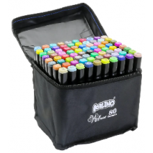 🎨 Trousse de 80 Feutres Marqueurs Double Pointe – Kalino