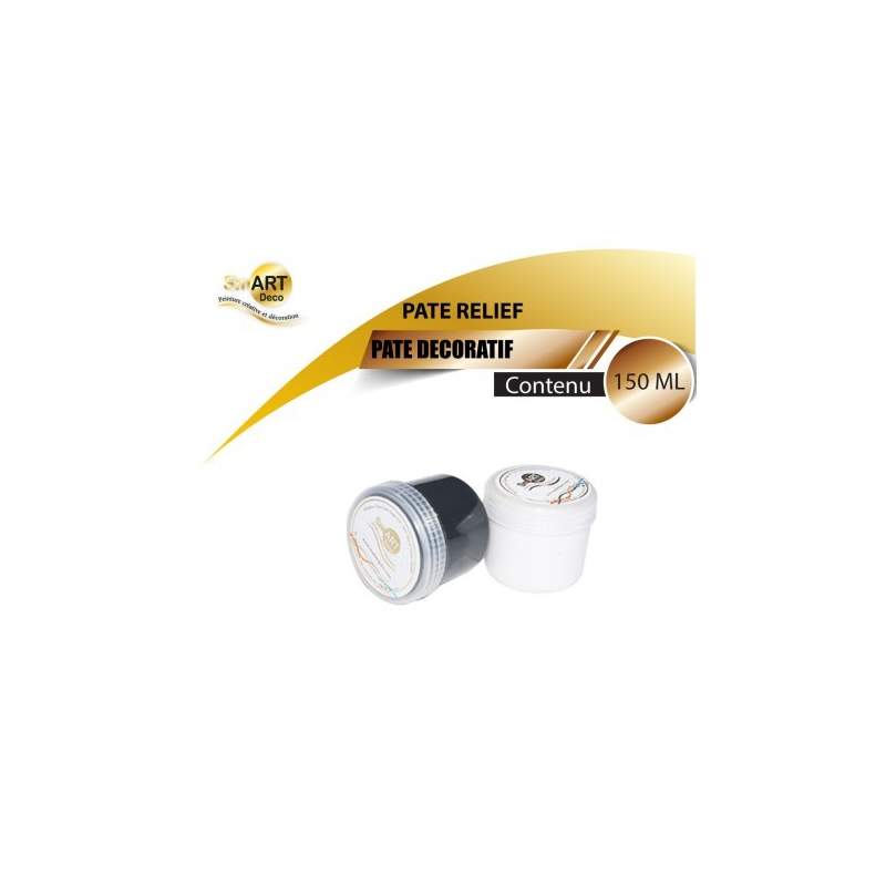 RAYART - 🎨 Pâte de Texture Décorative Blanche – 150 ml – SmartDeco - Tunisie Meilleur Prix (Beaux-Arts, Graphique, Peinture, Acr