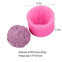 RAYART - 🧶 Moule à Bougie Parfumée – Imitation Boule de Laine 3D – Silicone - Tunisie Meilleur Prix (Beaux-Arts, Graphique, Pein