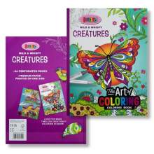 🦄 Carnet de Coloriage 64 Pages – Wild & Whispy Creatures – Kalino