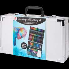 🎨 Kit de Coloriage & Peinture – 112 Pièces – DécoTime