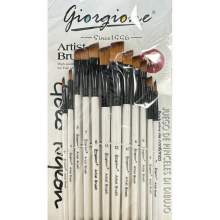 Set 12 pinceaux biseautés Giorgione – Pinceaux artistes précision