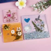 Lot 3 Moules Carrés Silicone – Résine Époxy DIY | Plateaux & Bijoux