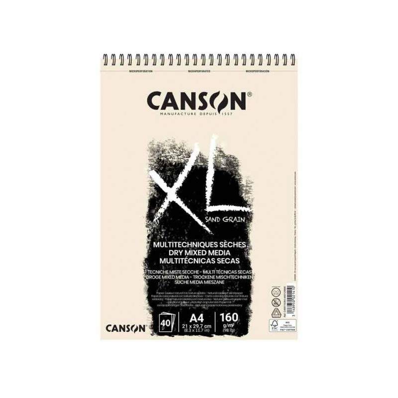 RAYART - Album Canson XL® Mix-Media Sand Grain A4 – 160g/m² (40 Feuilles) - Tunisie Meilleur Prix (Beaux-Arts, Graphique, Peintu