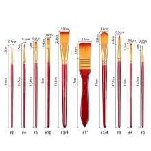 Trousse de 10 Pinceaux d'Artiste – Acrylique & Huile