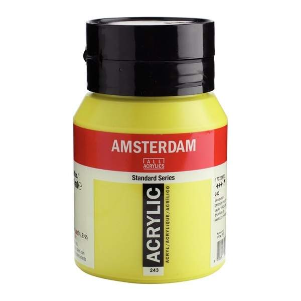 RAYART - Amsterdam Standard Series Acrylique Pot 500 ml Jaune verdâtre 243 - Tunisie Meilleur Prix (Beaux-Arts, Graphique, Peint
