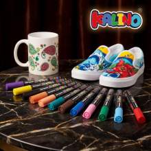 Boîte de 6 Marqueurs de Peinture Acrylique Kalino – Couleurs Vives