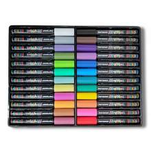 Coffret Premium 24 Marqueurs Acryliques Kalino - Palette Complète Couleurs Vives