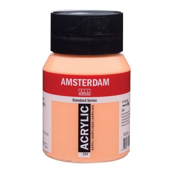 RAYART - Amsterdam Standard Series Acrylique Pot 500 ml Jaune de Naples rouge 224 - Tunisie