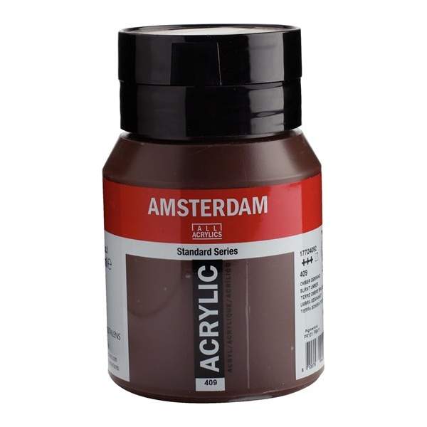 RAYART - Amsterdam Standard Series Acrylique Pot 500 ml Terre d'ombre brûlée 409 - Tunisie Meilleur Prix (Beaux-Arts, Graphique,