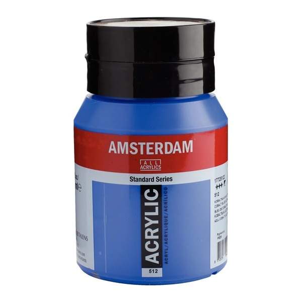 RAYART - Amsterdam Standard Series Acrylique Pot 500 ml Bleu cobalt (Outremer) 512 - Tunisie Meilleur Prix (Beaux-Arts, Graphiqu