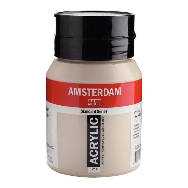 RAYART - Amsterdam Standard Series Acrylique Pot 500 ml Gris chaud 718 - Tunisie Meilleur Prix (Beaux-Arts, Graphique, Peinture,