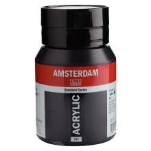 RAYART - Amsterdam Standard Series Acrylique Pot 500 ml Noir de bougie 702 Tunisie