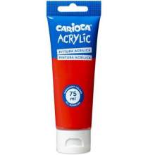 RAYART - Peinture Acrylique Jaune Rouge Vermillon CARIOCA - Tube 75 ml - Tunisie Meilleur Prix (Beaux-Arts, Graphique, Peinture,