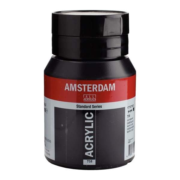RAYART - Amsterdam Standard Series Acrylique Pot 500 ml Noir oxyde 735 - Tunisie Meilleur Prix (Beaux-Arts, Graphique, Peinture,
