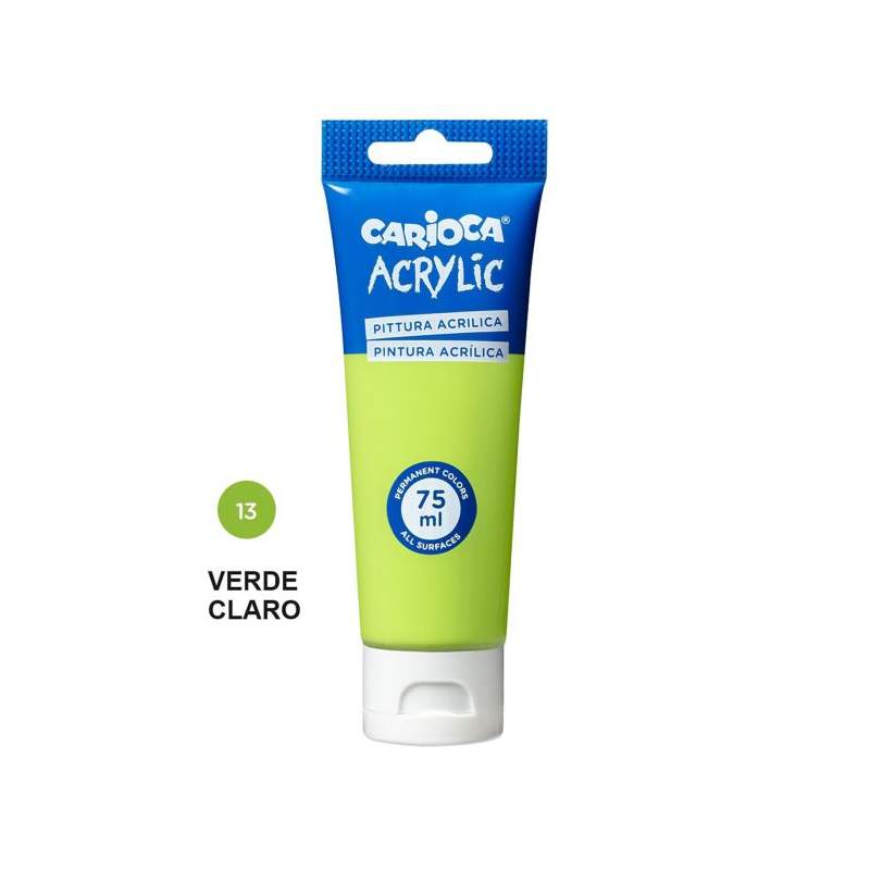 RAYART - Peinture Acrylique Vert Claire CARIOCA - Tube 75 ml - Tunisie Meilleur Prix (Beaux-Arts, Graphique, Peinture, Acrylique