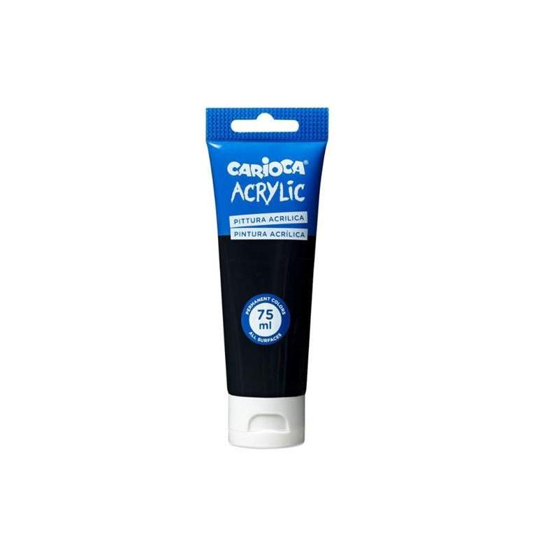RAYART - Peinture Acrylique Noir CARIOCA - Tube 75 ml - Tunisie Meilleur Prix (Beaux-Arts, Graphique, Peinture, Acrylique, Huile
