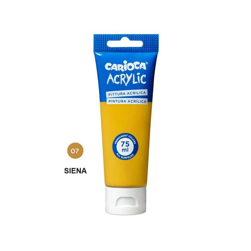 RAYART - Peinture Acrylique Sienne CARIOCA - Tube 75 ml - Tunisie Meilleur Prix (Beaux-Arts, Graphique, Peinture, Acrylique, Hui