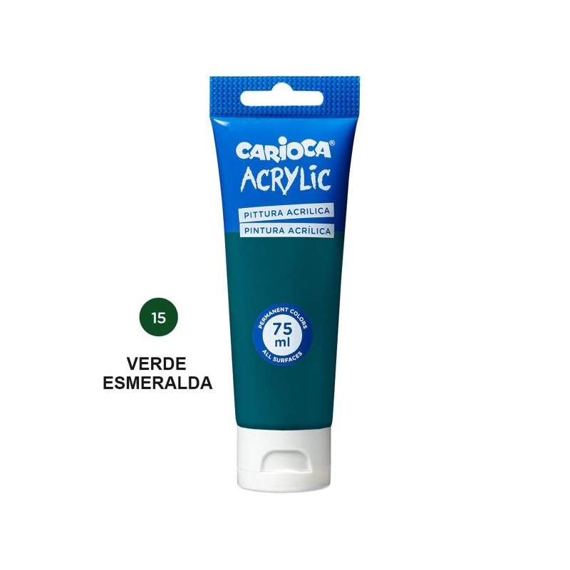 RAYART - Peinture Acrylique Vert Emarauld CARIOCA - Tube 75 ml - Tunisie Meilleur Prix (Beaux-Arts, Graphique, Peinture, Acryliq