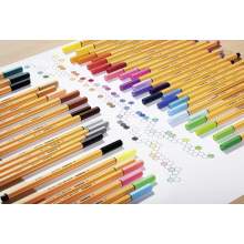 RAYART - Stylo feutre pointe fine  Pochette de 30 stylos feutres dont 5 couleurs fluo Stabilo pointe 88 - Tunisie