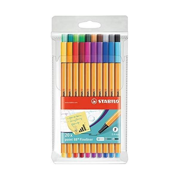 FABER-CASTELL Feutre pointe fine GRIP FINEPEN, étui de 5 - Stylo & feutre -  LDLC