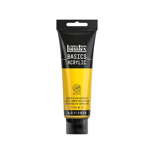 RAYART - Liquitex Basics Acrylique Tube 118ml Jaune Cadmium Moyenne 161 - Tunisie Meilleur Prix (Beaux-Arts, Graphique, Peinture