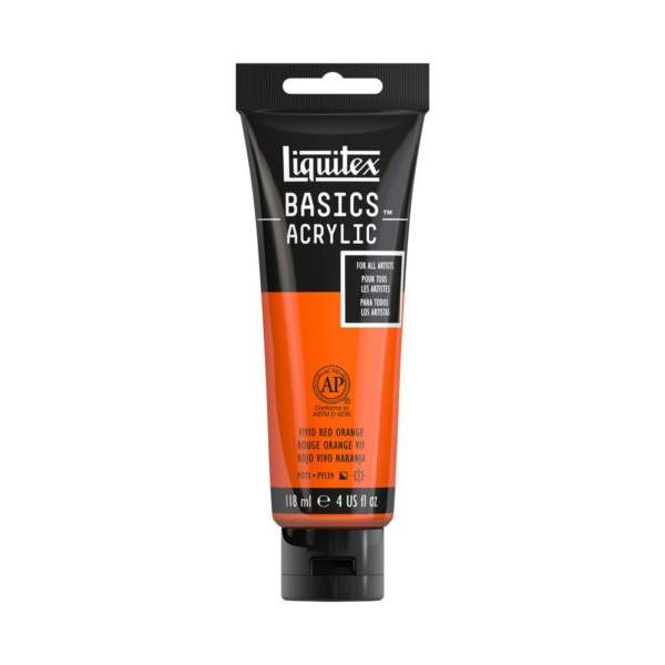 RAYART - Liquitex Basics Acrylique Tube 118ml Orange Rouge Vif 620 - Tunisie Meilleur Prix (Beaux-Arts, Graphique, Peinture, Acr