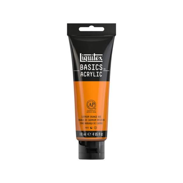 RAYART - Liquitex Basics Acrylique Tube 118ml Orange Cadmium 720 - Tunisie Meilleur Prix (Beaux-Arts, Graphique, Peinture, Acryl