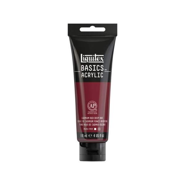 RAYART - Liquitex Basics Acrylique Tube 118ml Rouge Cadmium Foncé 311 - Tunisie Meilleur Prix (Beaux-Arts, Graphique, Peinture, 