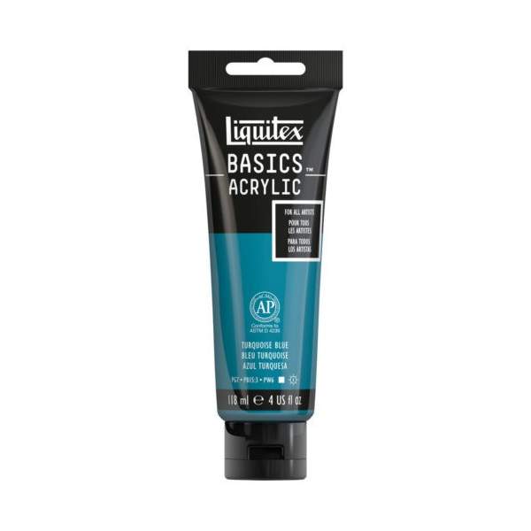 RAYART - Liquitex Basics Acrylique Tube 118ml Bleu Turquoise 46 - Tunisie Meilleur Prix (Beaux-Arts, Graphique, Peinture, Acryli