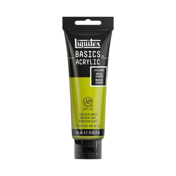 RAYART - Liquitex Basics Acrylique Tube 118ml Vert Olive Clair 218 - Tunisie Meilleur Prix (Beaux-Arts, Graphique, Peinture, Acr