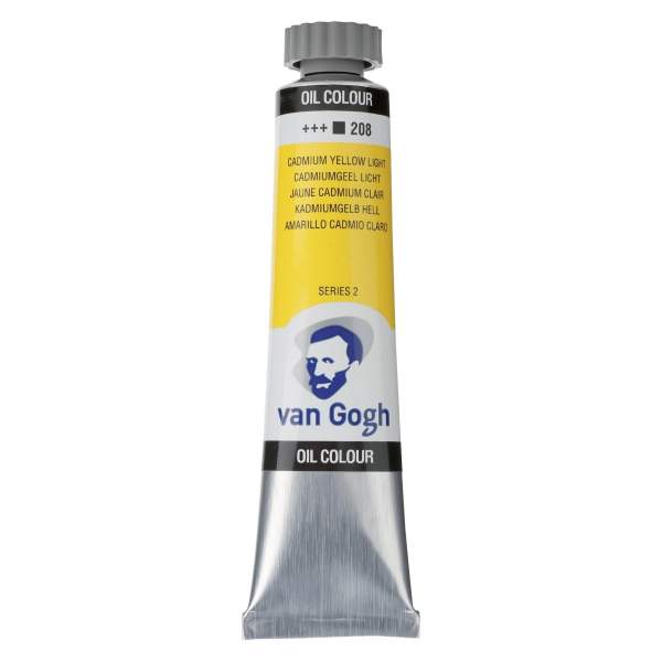 RAYART - Peinture à l’huile Van Gogh – Jaune Cadmium Clair 208 – Tube 20 ml - Tunisie Meilleur Prix (Beaux-Arts, Graphique, Pein