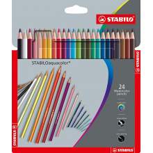 RAYART - Crayon de couleur aquarellable 24 pièces Stabilo Aquacolor Tunisie
