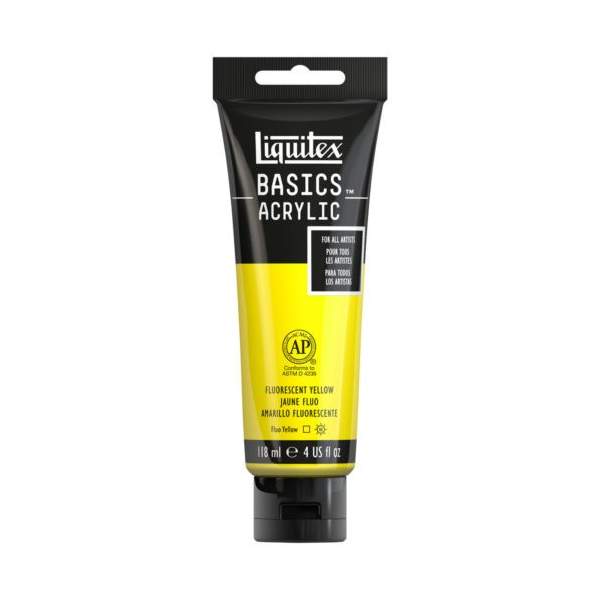 RAYART - Liquitex Basics Acrylique Tube 118ml Jaune Fluo 981 - Tunisie Meilleur Prix (Beaux-Arts, Graphique, Peinture, Acrylique