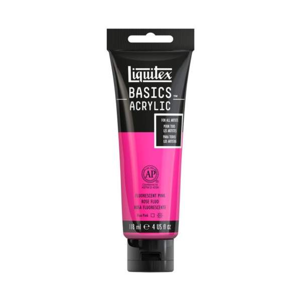 RAYART - Liquitex Basics Acrylique Tube 118ml Rose Fluo 987 - Tunisie Meilleur Prix (Beaux-Arts, Graphique, Peinture, Acrylique,