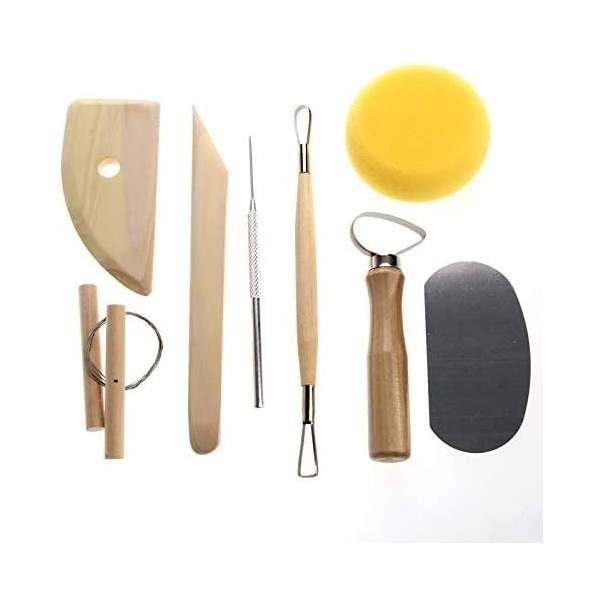 RAYART - Set de 8 Pottery Tools - Tunisie Meilleur Prix (Beaux-Arts, Graphique, Peinture, Acrylique, Huile, Aquarelle, Scolaire,