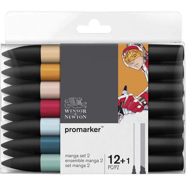 RAYART - SET PROMARKER 12+1 MANGA 2- Winsor & Newton - Tunisie Meilleur Prix (Beaux-Arts, Graphique, Peinture, Acrylique, Huile,