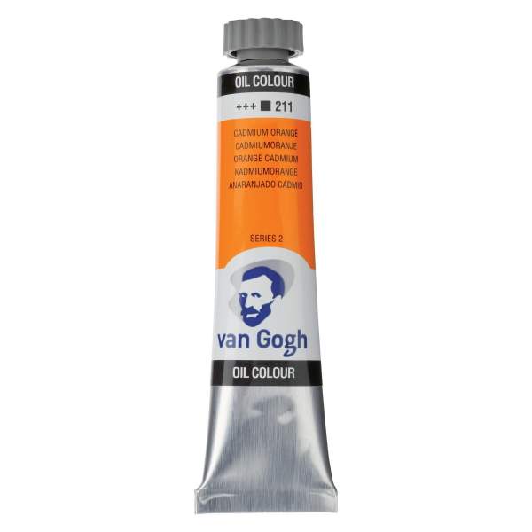 RAYART - Peinture à l’huile Van Gogh – Orange Cadmium 211 – Tube 20 ml - Tunisie Meilleur Prix (Beaux-Arts, Graphique, Peinture,