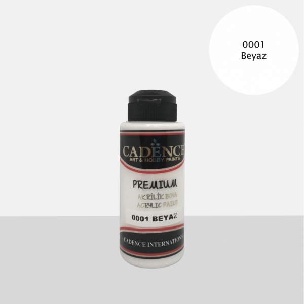 RAYART - Acrylique Premium 120ml Cadence 0001 Blanc - Tunisie Meilleur Prix (Beaux-Arts, Graphique, Peinture, Acrylique, Huile, 