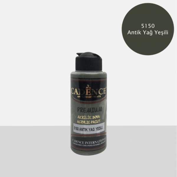 RAYART - Acrylique Premium 120ml Cadence 5150 Vert Antique - Tunisie Meilleur Prix (Beaux-Arts, Graphique, Peinture, Acrylique, 