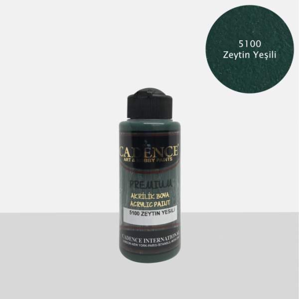RAYART - Acrylique Premium 120ml Cadence 5100 Vert Olive - Tunisie Meilleur Prix (Beaux-Arts, Graphique, Peinture, Acrylique, Hu